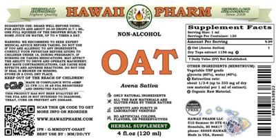 Oat Non-Alcohol label