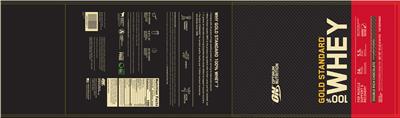 Gold Standard 100% Whey Double Rich Chocolate label