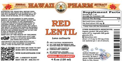 Red Lentil label