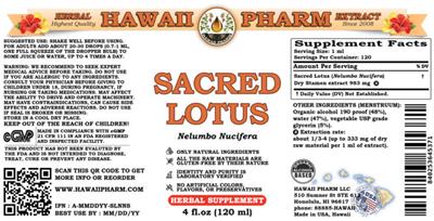 Sacred Lotus label