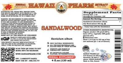 Sandalwood label