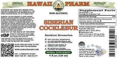 Siberian Cocklebur Non-Alcohol label