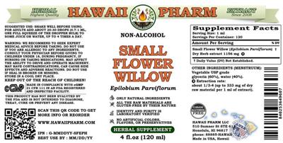 Small Flower Willow Non-Alcohol label