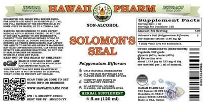 Solomon's Seal Non-Alcohol label