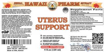 Uterus Support label