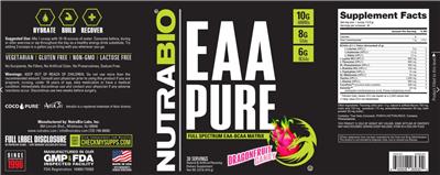 EAA Pure Dragonfruit Candy label