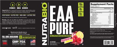 EAA Pure Raspberry Lemonade label