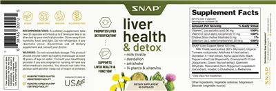 Liver Health & Detox label