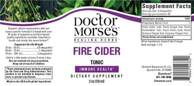 Fire Cider Tonic label