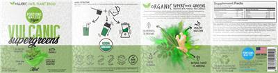 Vulcanic SuperGreens Mint label