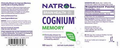 Cognium Memory label