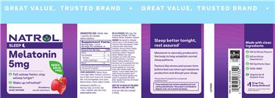 Melatonin 5 mg Strawberry label