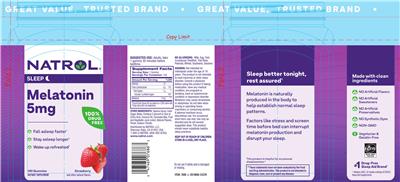 Melatonin 5 mg Strawberry label