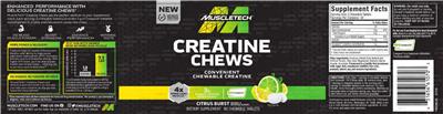 Creatine Chews Citrus Burst label