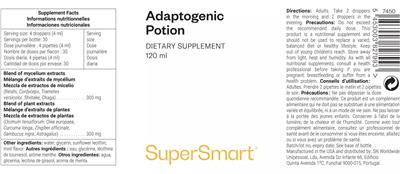 Adaptogenic Potion label