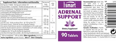 Adrenal Support label
