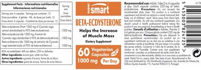 Beta-Ecdysterone 1000 mg label