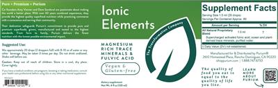Ionic Elements label