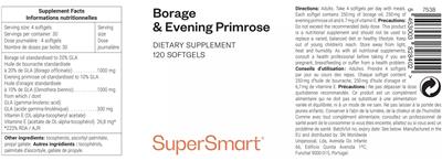 Borage & Evening Primrose label
