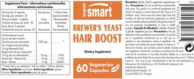 Brewer's Yeast Hair Boost label