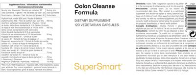 Colon Cleanse Formula label