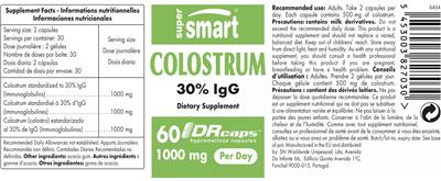 Colostrum 1000 mg label