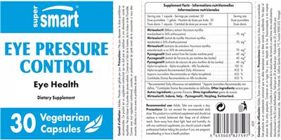 Eye Pressure Control label