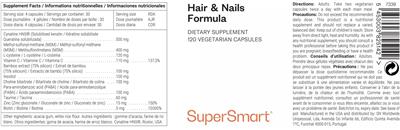 Hair & Nails Formula label