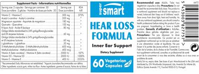 Hear Loss Formula label
