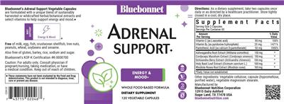 Adrenal Support  label