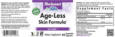 Age-Less Skin Formula label