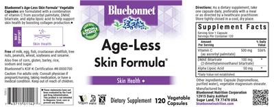 Age-Less Skin Formula label