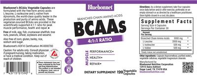 BCAAs 4:1:1 Ratio label