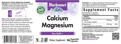 Calcium Magnesium label