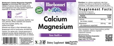 Calcium Magnesium label