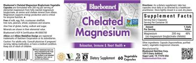 Chelated Magnesium label