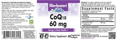 CoQ10 60 mg label