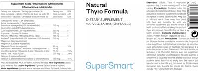 Natural Thyro Formula label