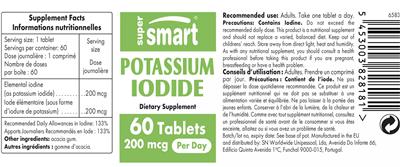 Potassium Iodide 200 mcg label