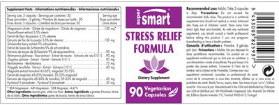 Stress Relief Formula label