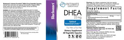 DHEA 25 mg label