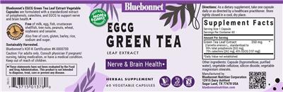 EGCG Green Tea Leaf Extract label