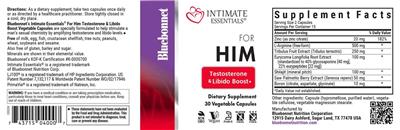 For Him Testosterone & Libido Boost label