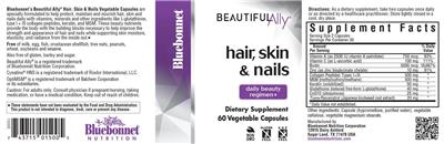 Hair, Skin & Nails label