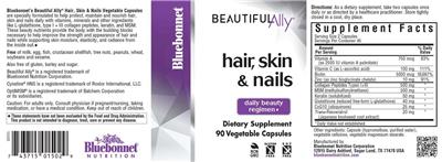 Hair, Skin & Nails label