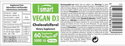 Vegan D3 5000 IU label