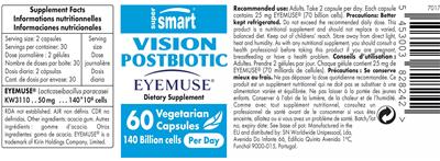 Vision Postbiotic 140 Billion cells label