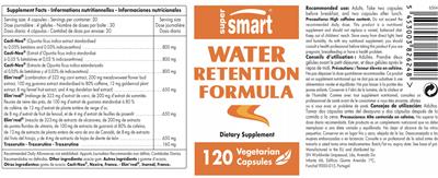 Water Retention Formula label