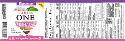 Ladies' One Prenatal label