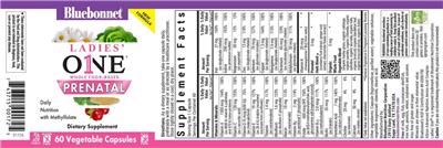 Ladies' One Prenatal label